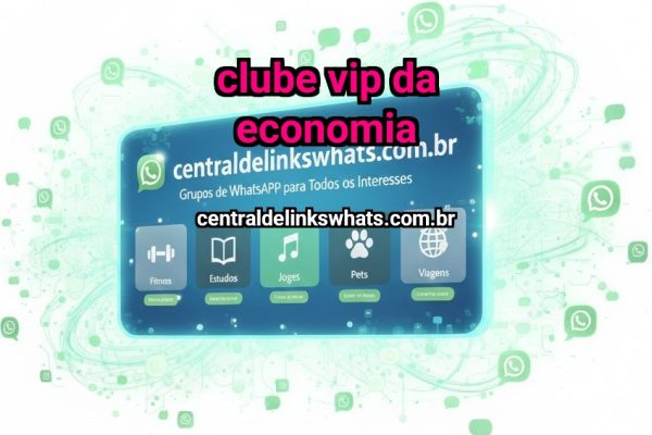 Club  da economia - Grupo WhatsApp