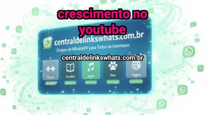 Grupo WhatsApp: Crescimento no YouTube - Clique para entrar