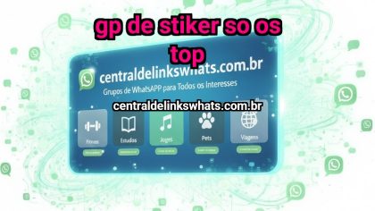 Grupo WhatsApp: Gp de Stiker So os top - Clique para entrar