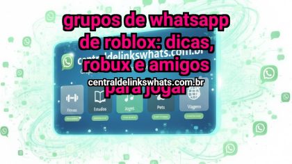 Grupo WhatsApp: Grupos de WhatsApp de Roblox: dicas, Robux e amigos para jogar - Clique para entrar