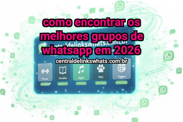 Como Encontrar os Melhores Grupos de WhatsApp em 2026 - Grupo WhatsApp